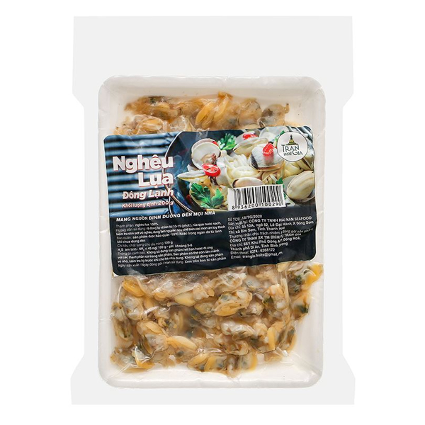 Nghêu Lụa Đông Lạnh Trần Gia Vỉ 200G