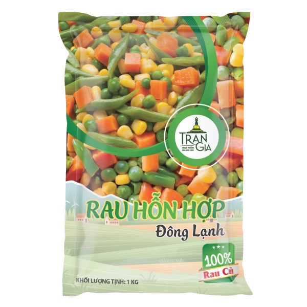 Rau Đậu Hỗn Hợp Đông Lạnh Trần Gia Gói 1Kg