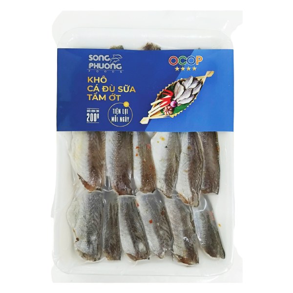 Khô Cá Đù Sữa Tẩm Ớt Song Phương Khay 200G