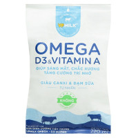 Sữa Dinh Dưỡng Tiệt Trùng VP Milk Omega Có Đường Bịch 220Ml