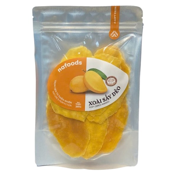 Xoài Sấy Dẻo Nafoods Túi 200G