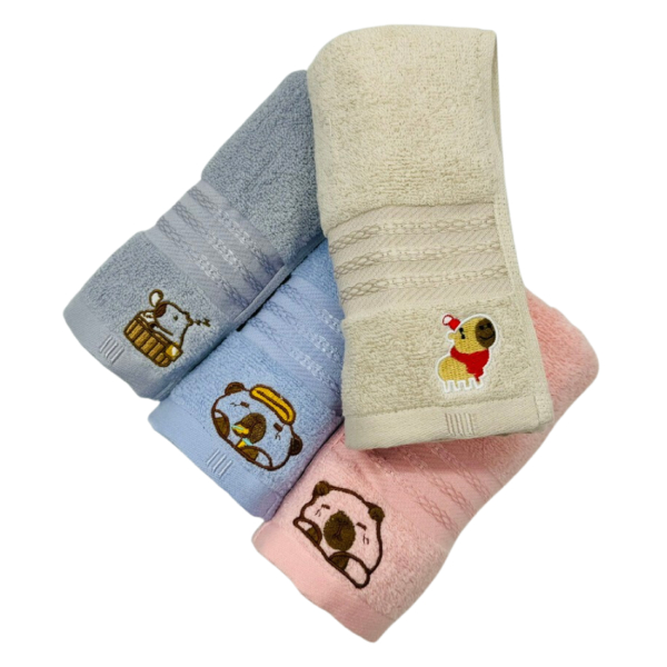 Khăn Mặt Cotton MK FK10 40*80Cm Kem