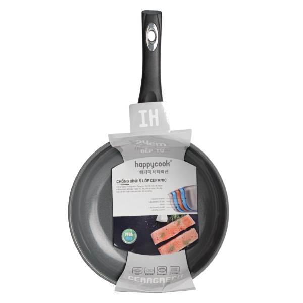 Chảo Sâu Chống Dính Đáy Từ Happy Cook Ceragreen CGWP-24IH 24Cm