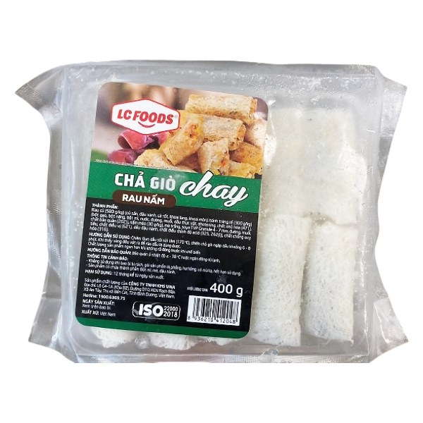 Chả Giò Rế Chay Rau Nấm LC Foods 400G
