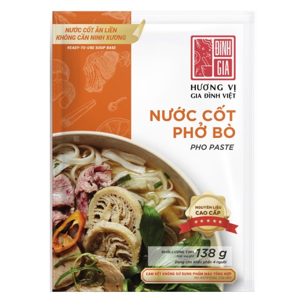 Nước Cốt Đỉnh Gia Phở Bò Gói 138G