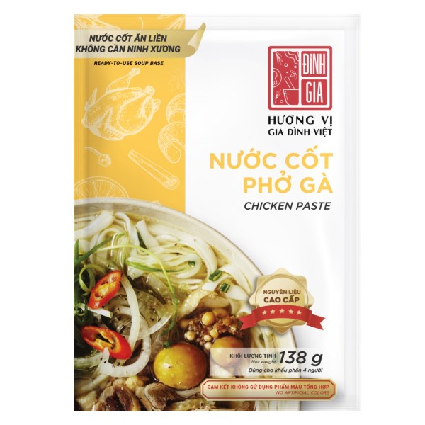 Nước Cốt Đỉnh Gia Phở Gà Gói 138G