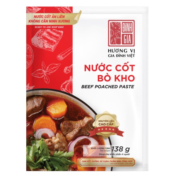 Nước Cốt Đỉnh Gia Bò Kho Gói 138G