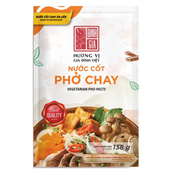 Nước Cốt Đỉnh Gia Phở Chay Gói 138G