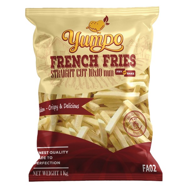 Khoai Tây Đông Lạnh Yumpo 10*10Mm Túi 1Kg