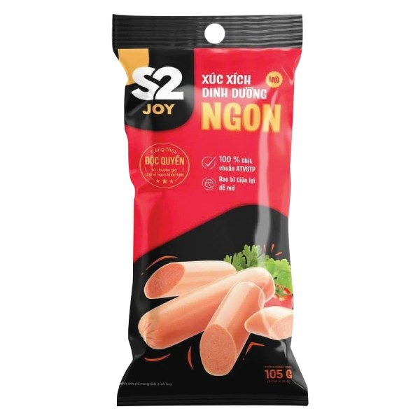 Xúc Xích Dinh Dưỡng S2 Joy Ngon Gói 105G