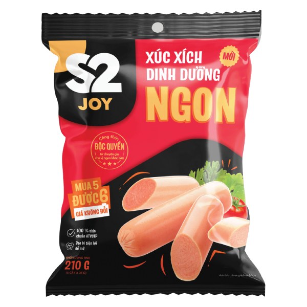Xúc Xích Dinh Dưỡng S2 Joy Ngon Gói 210G