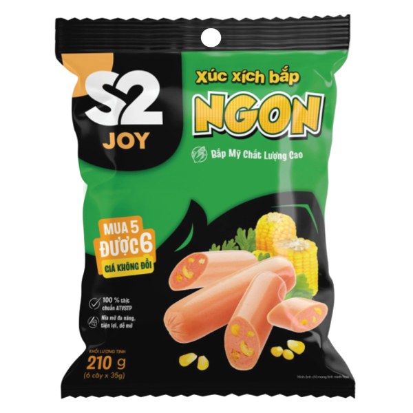 Xúc Xích S2 Joy Bắp Ngon Gói 210G