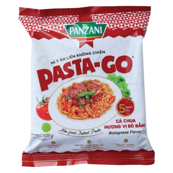 Mì Ý Ăn Liền Không Chiên Pasta-Go Vị Bò Bằm Gói 105G