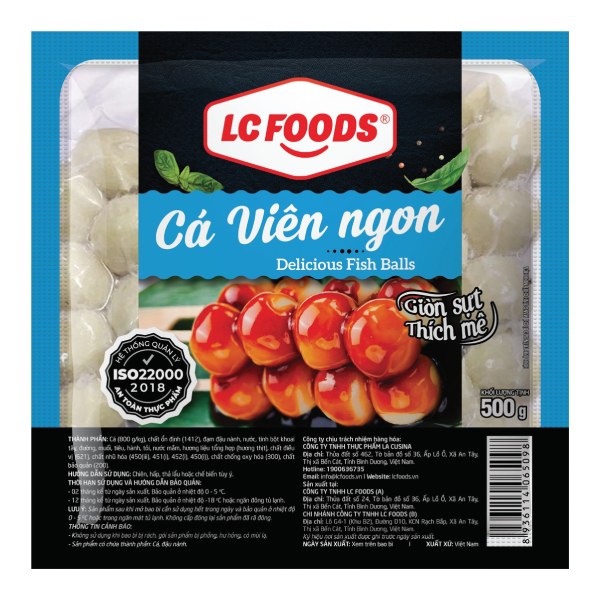 Cá Viên Ngon LC Foods 500G