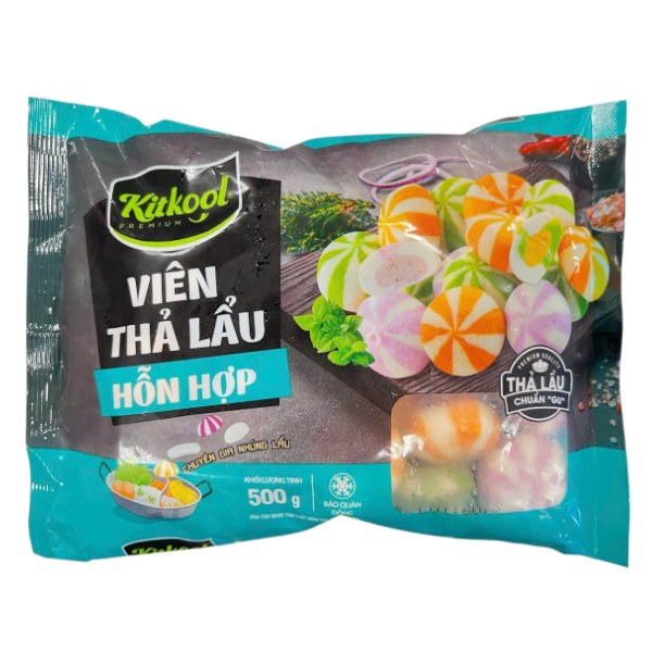 Viên Thả Lẩu Hỗn Hợp Kitkool 500G