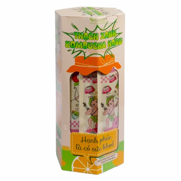 Thạch Kombucha Hasu Mix Vị Hộp 525G