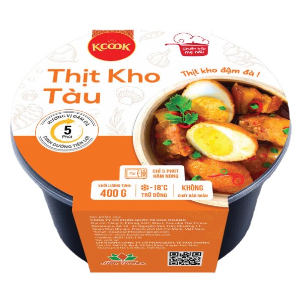 Thịt Kho Tàu Đông Lạnh Hoa Doanh Hộp 400G