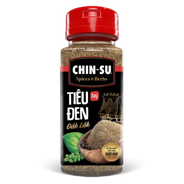 Tiêu Đen Xay Đăk Lăk Chinsu Hũ 60G