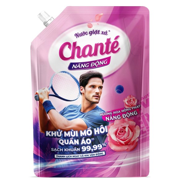 Nước Giặt Xả Chante Active Năng Động Túi 3.2Kg