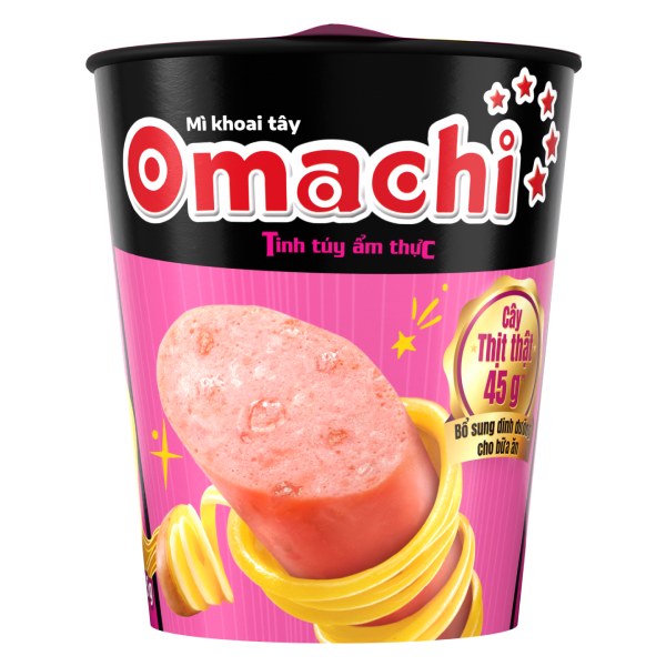 Mì Omachi Sườn Hầm Ngũ Quả Thịt Thật Ly 115G