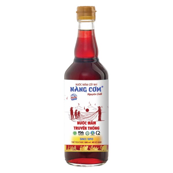 Nước Mắm Nàng Cơm Mỏ Cú 43N Nguyên Chất Chai 520Ml