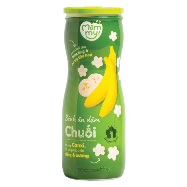 Bánh Ăn Dặm Mămmy Hình Sao Vị Chuối Hũ 50G