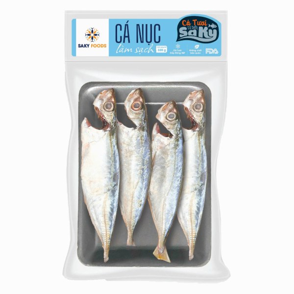 Cá Nục Nguyên Con Làm Sạch Đông Lạnh Sa Kỳ 330G