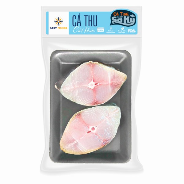Cá Thu Cắt Khúc Đông Lạnh Sa Kỳ 300G