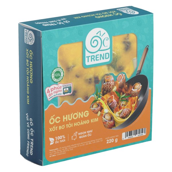 Ốc Hương Xốt Bơ Tỏi Hoàng Kim Đông Lạnh Sa Kỳ 220G