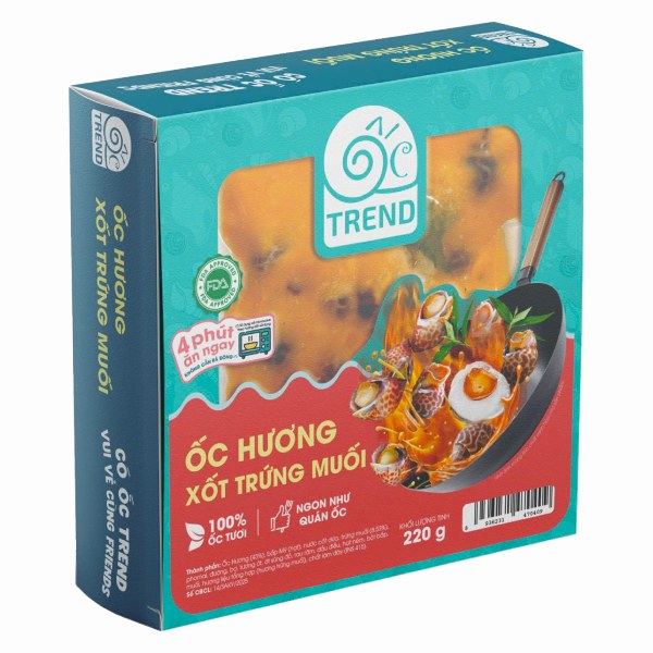 Ốc Hương Xốt Trứng Muối Đông Lạnh Sa Kỳ Hộp 220G
