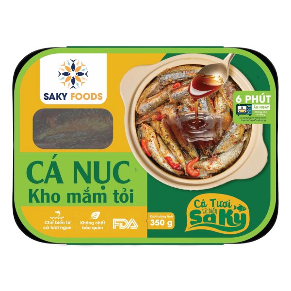 Cá Nục Kho Mắm Tỏi Đông Lạnh Sa Kỳ 350G