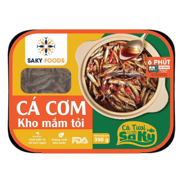 Cá Cơm Kho Mắm Tỏi Đông Lạnh Sa Kỳ 350G