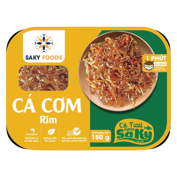 Cá Cơm Rim Đông Lạnh Sa Kỳ Hộp 150G