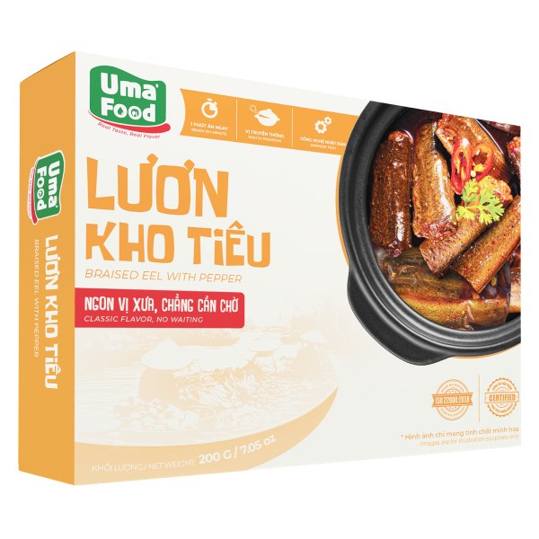 Lươn Kho Tiêu Uma' Food Hộp 200G