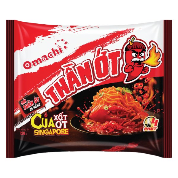 Mì Omachi Cua Xốt Ớt Gói 126G
