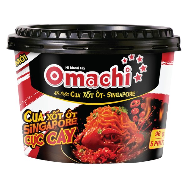 Mì Omachi Trộn Cua Xốt Ớt Tô 96G