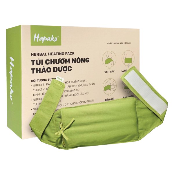 Túi Chườm Thảo Dược Nóng Lạnh Hapaku Lưng Bụng