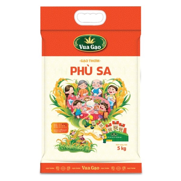 Gạo Thơm Phù Sa Vua Gạo 5Kg