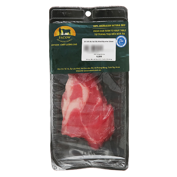Đùi Bít Tết Bò Pacow 250G