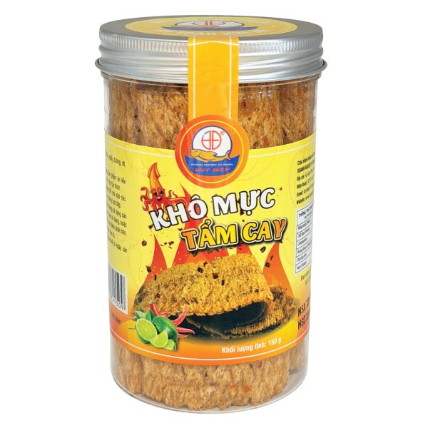 Khô Mực Duy Điệp Tẩm Cay Hũ 150G