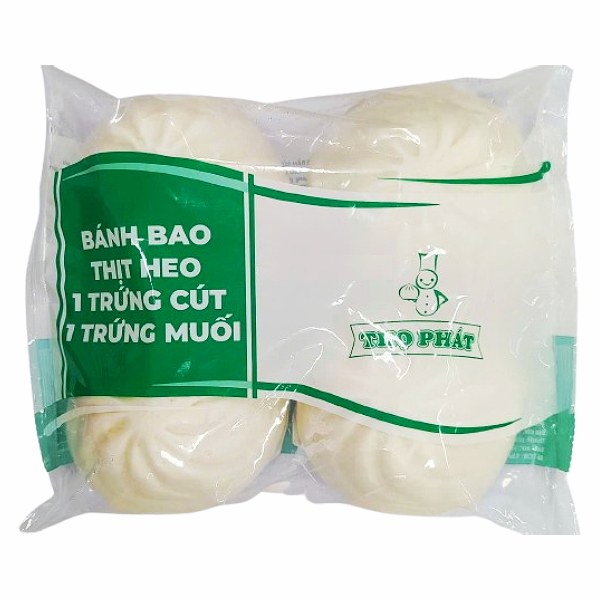 Bánh Bao Thọ Phát Nhân Thịt Heo 1 Trứng Cút 1 Trứng Muối 680G
