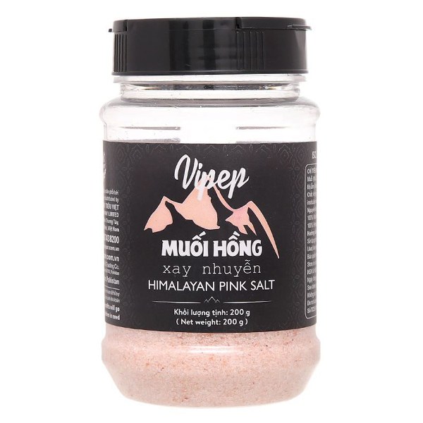 Muối Hồng Vipep Xay Nhuyễn Hũ 200G