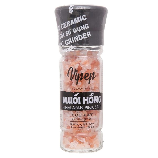 Muối Hồng Cối Xay Himalaya Vipep Hũ 120G