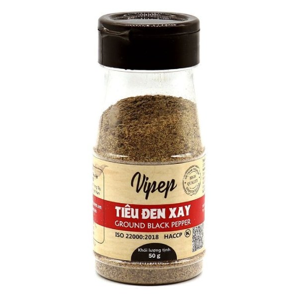 Tiêu Đen Xay Vipep Hũ 50G