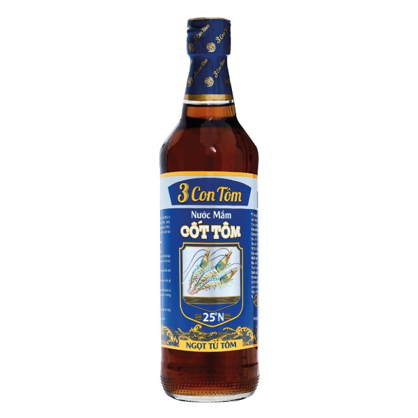 Nước Mắm Hưng Việt Cốt Tôm 3 Con Tôm 25N Chai 500Ml