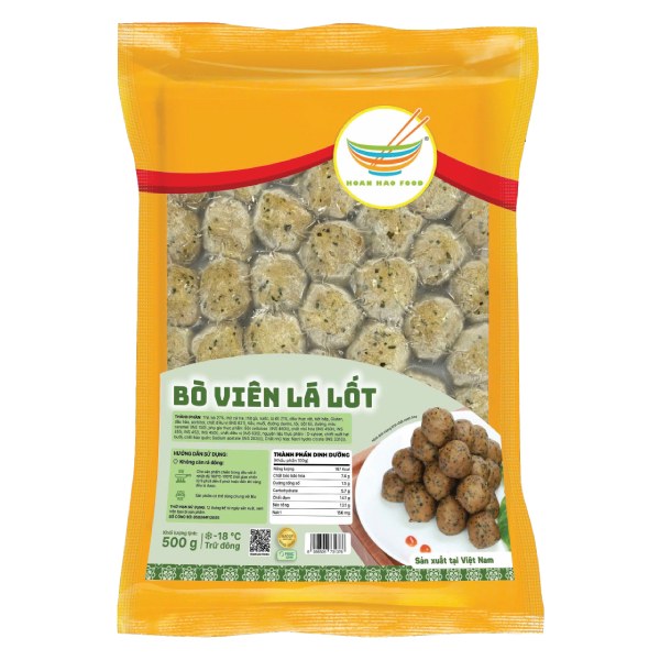 Bò Viên Lá Lốt Hoàn Hảo 500G