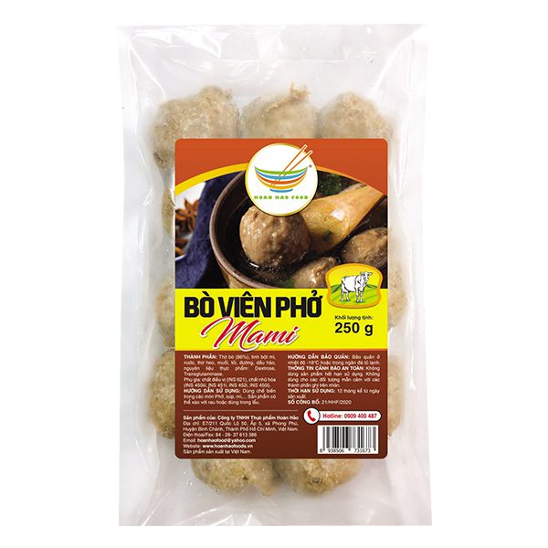 Bò Viên Phở Mami Gói 250G 