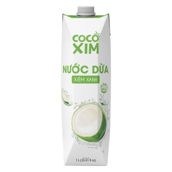 Nước Dừa Cocoxim Xiêm Xanh Hộp 1L