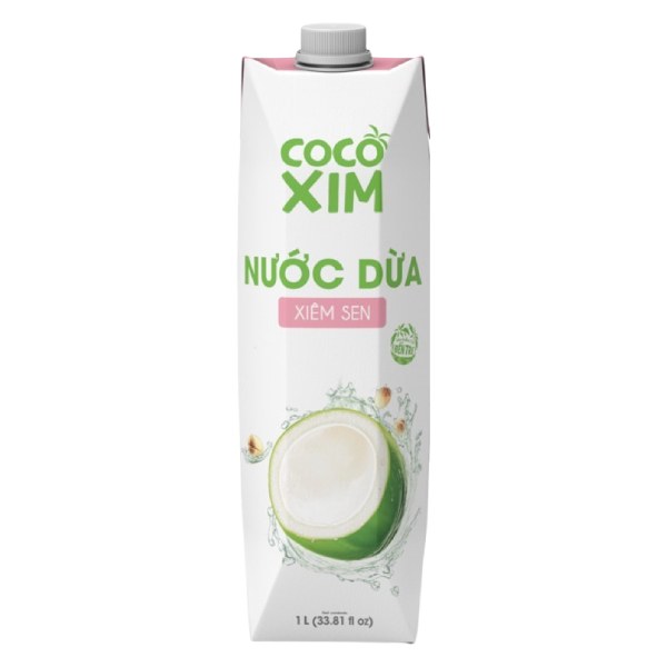 Nước Dừa Cocoxim Xiêm Sen Hộp 1L