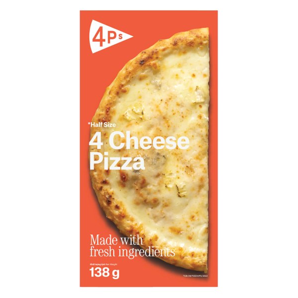 Pizza 4P's Half 4 Loại Phô Mai Hộp 138G